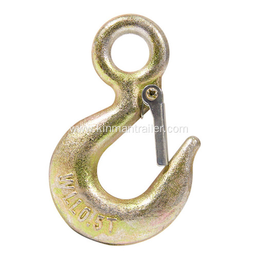 steel forged lifting chain eye grab hook with slip